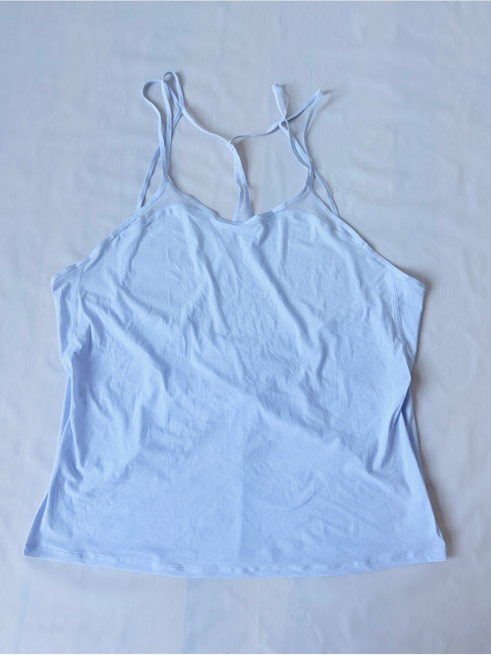 lululemon Athletica Shear Lightness Tank Top light blue strappy size 8